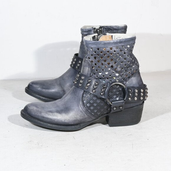 Very Volatile Los Angeles Ankle Harness Boots in Grey Black - 7.5 - Picture 2 of 8